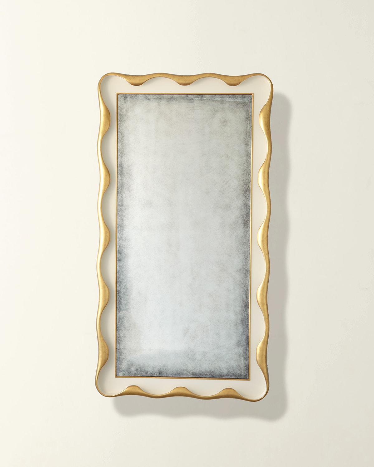Ashley Childers For Global Views Venus Leaning Mirror In Ivory
