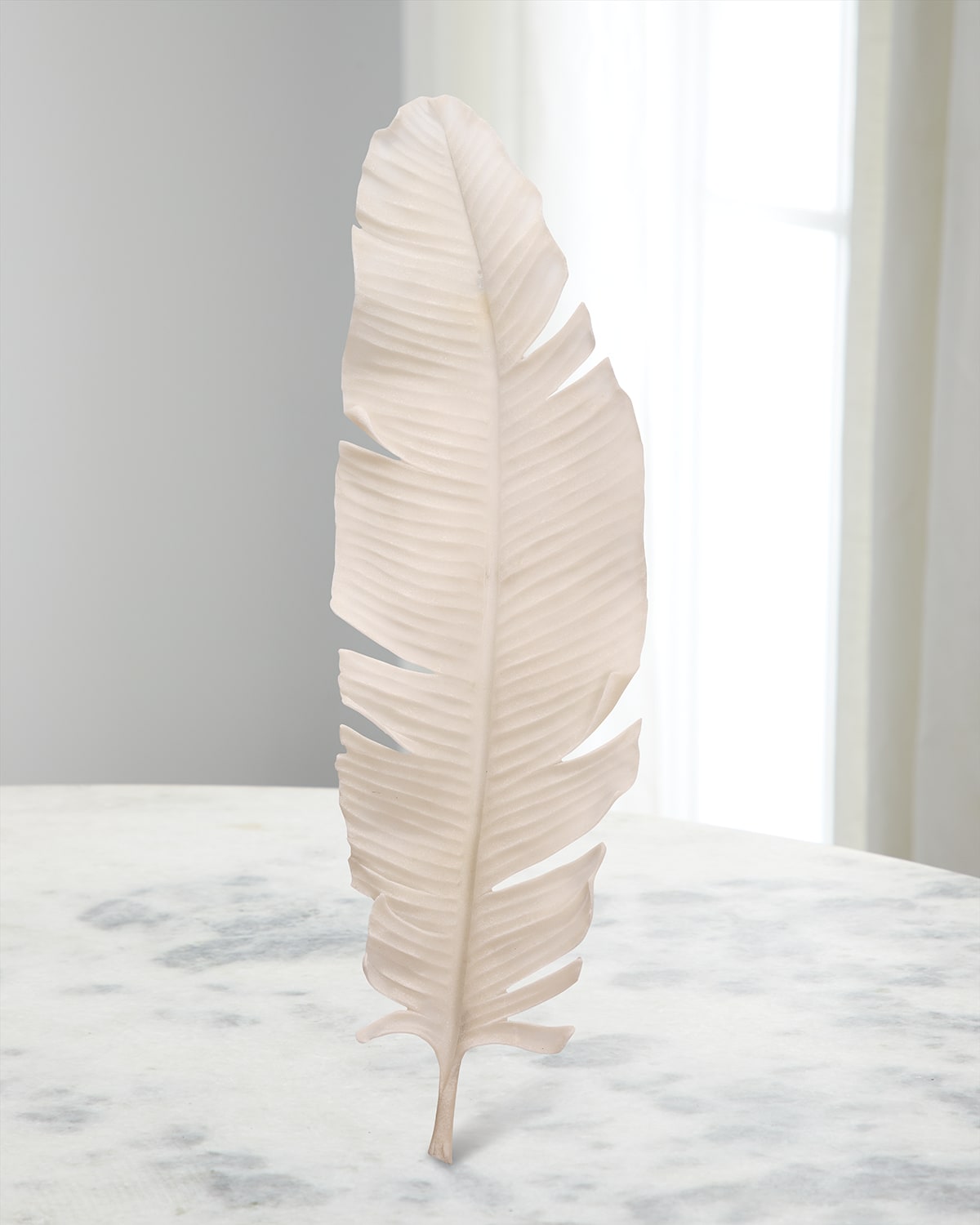 Shop Jamie Young Feather Object In Off White