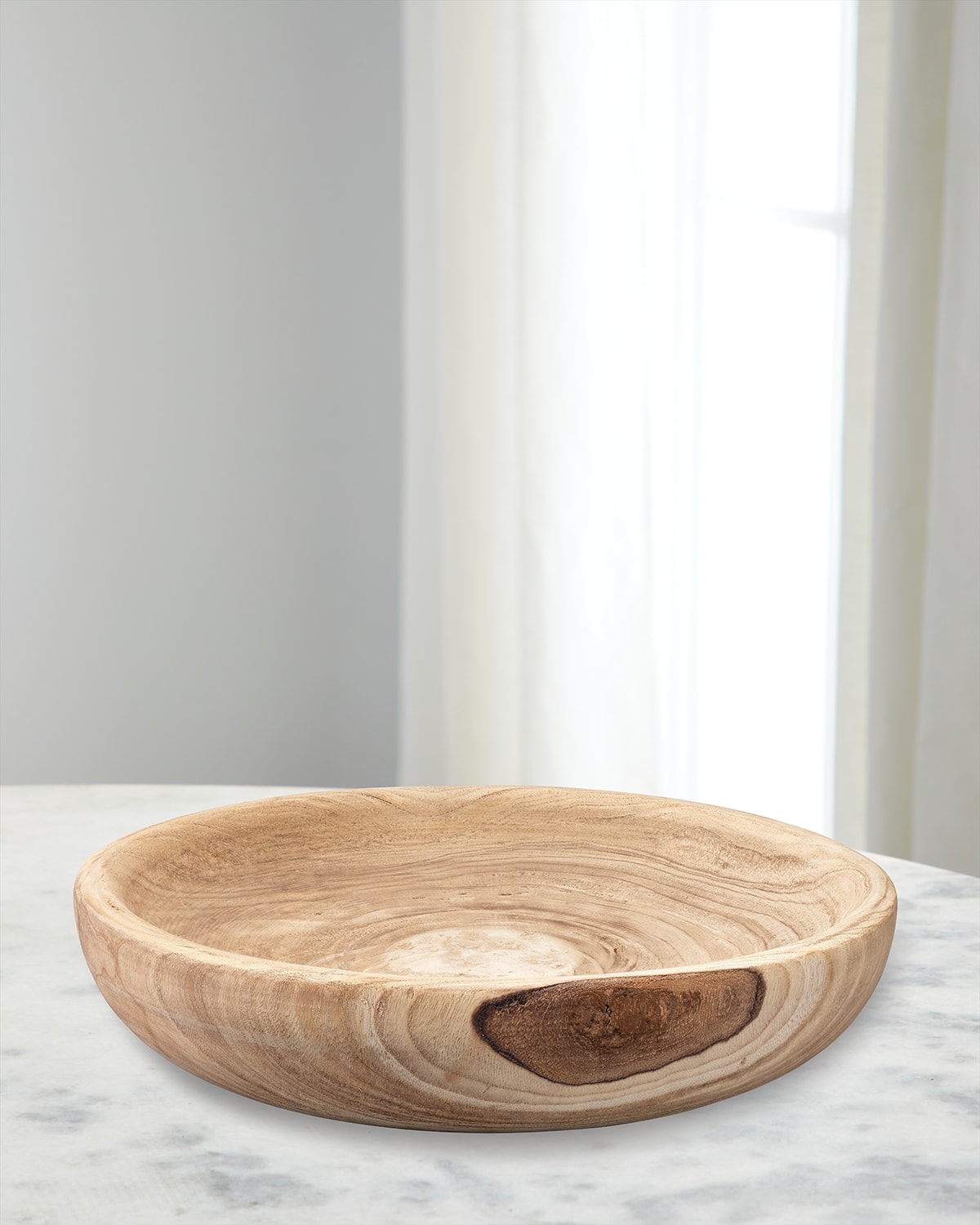 Shop Jamie Young Laurel Wooden Bowl In Natural Wood