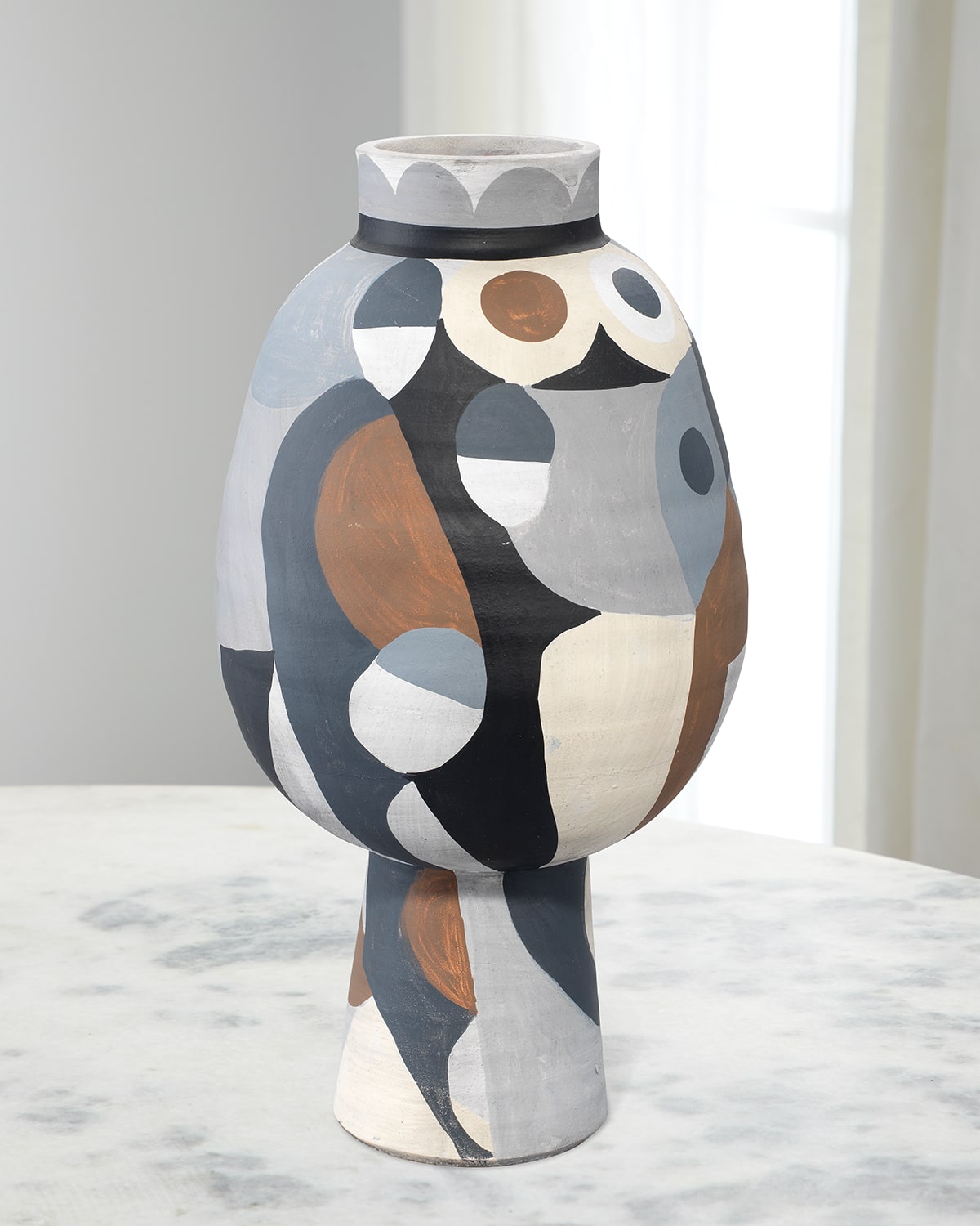 Shop Jamie Young Pablo Medium Vase In Neutral