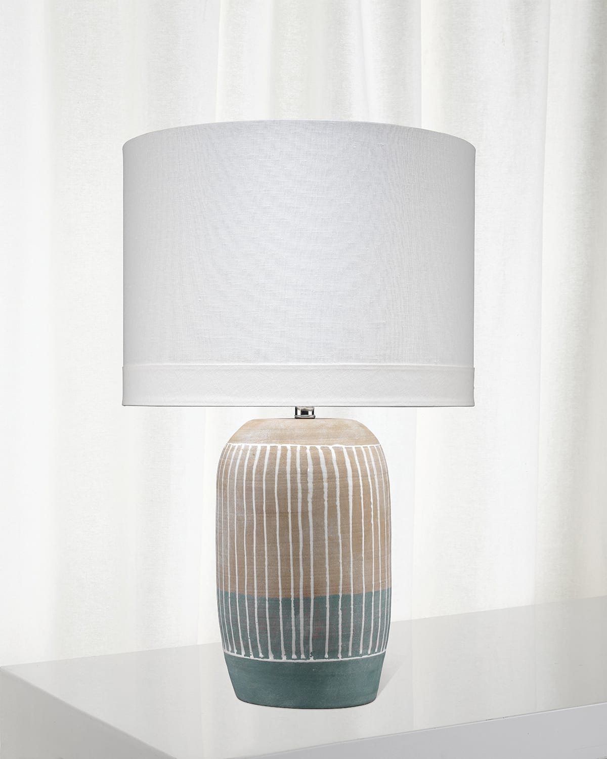 Shop Jamie Young Flagstaff Table Lamp In Natural And Slate