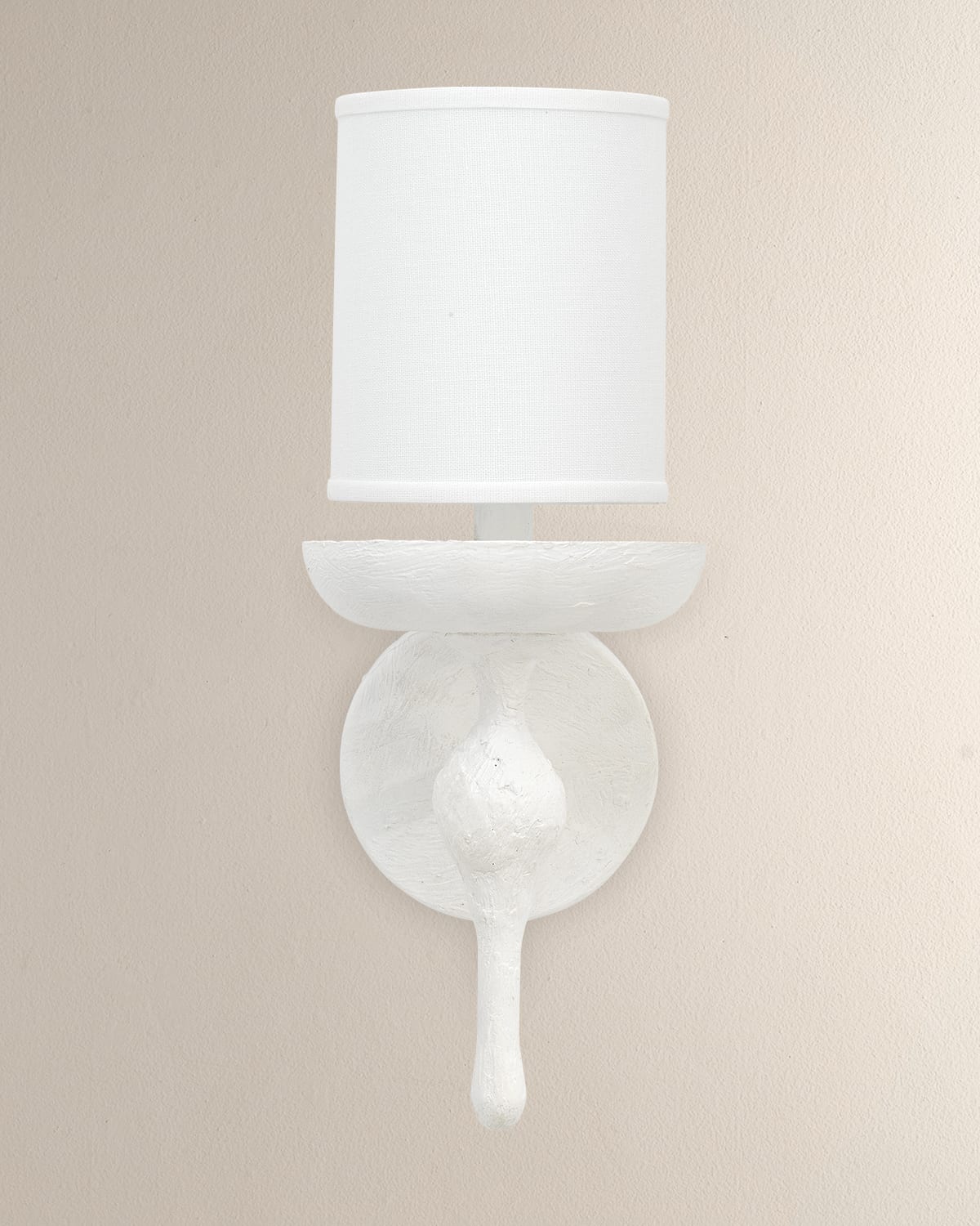 Shop Jamie Young Concord Wall Sconce In White Plaster