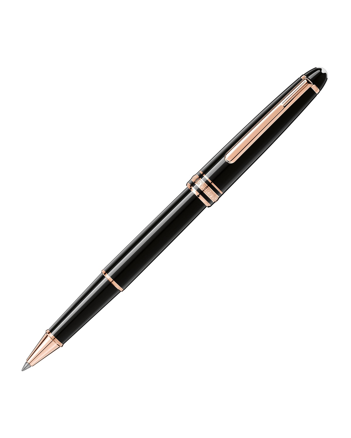 Shop Montblanc Meisterstuck Classique Rollerball Pen, Rose Gold-coated In Black