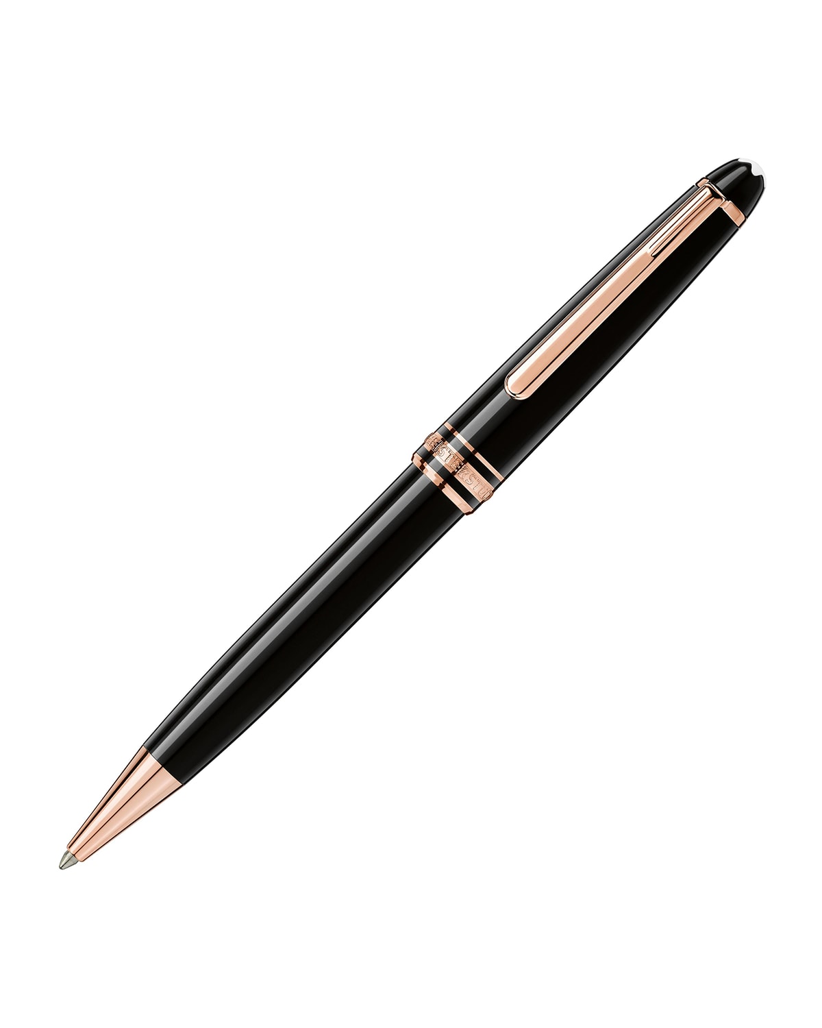 Shop Montblanc Meisterstuck Classique Ballpoint Pen, Rose Gold-coated In Black