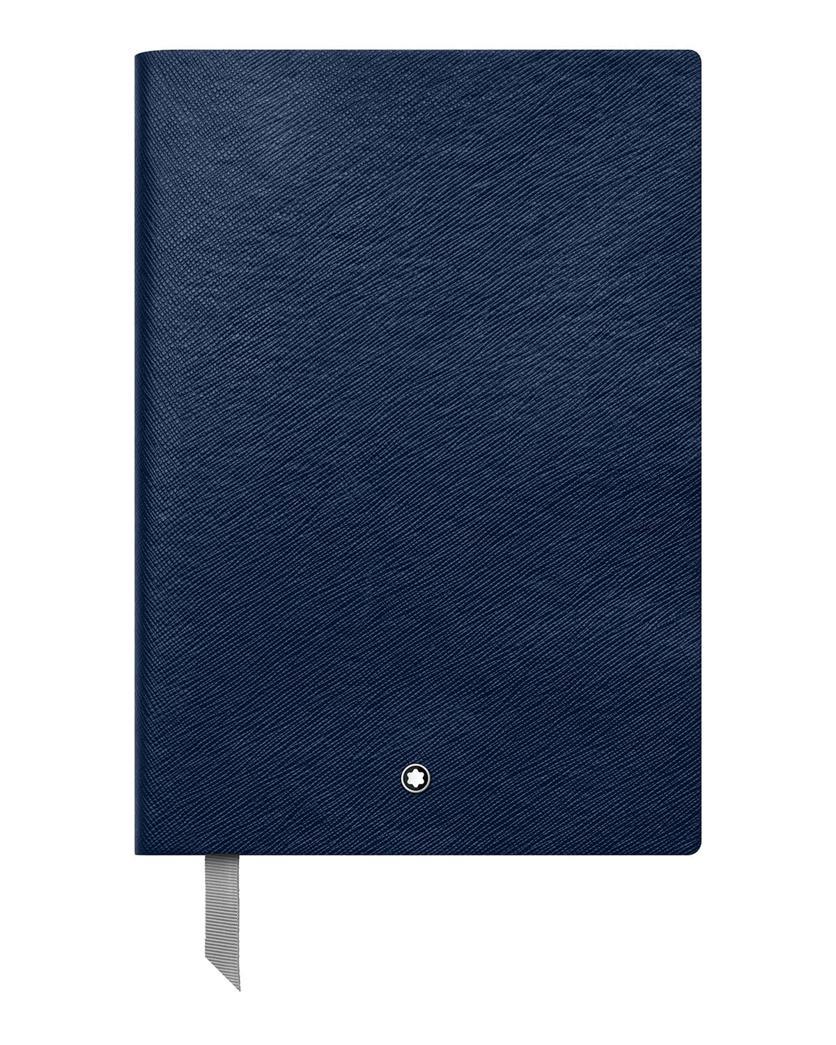 Shop Montblanc Fine Stationary Leather Notebook #146, Indigo In Indigo Blue
