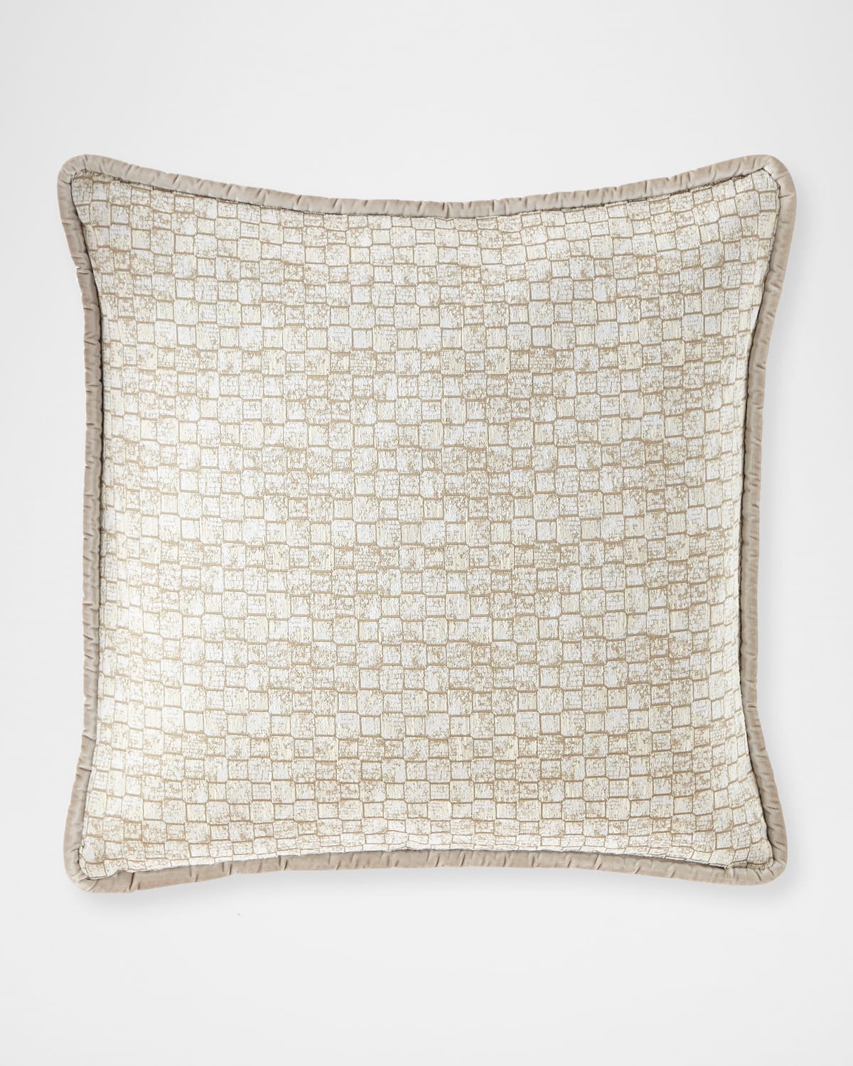 Olivia Quido Pebble Main European Sham In Platinum
