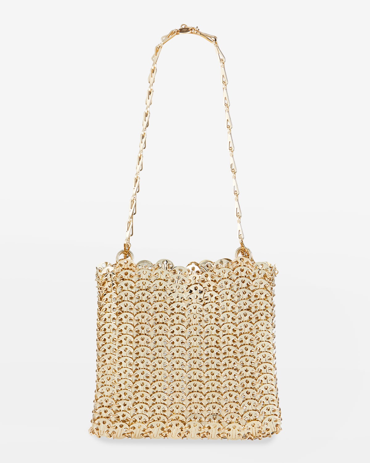 Rabanne Iconic 1969 Metallic Disc Shoulder Bag In Dnu