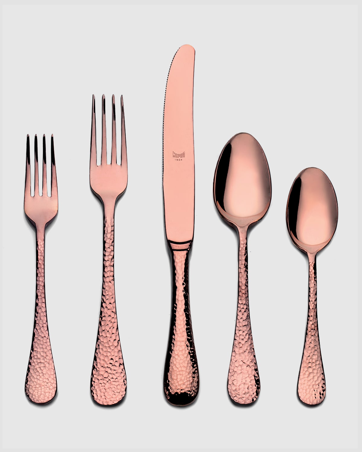 Shop Mepra Epoque 5-piece Flatware Set In Bronze