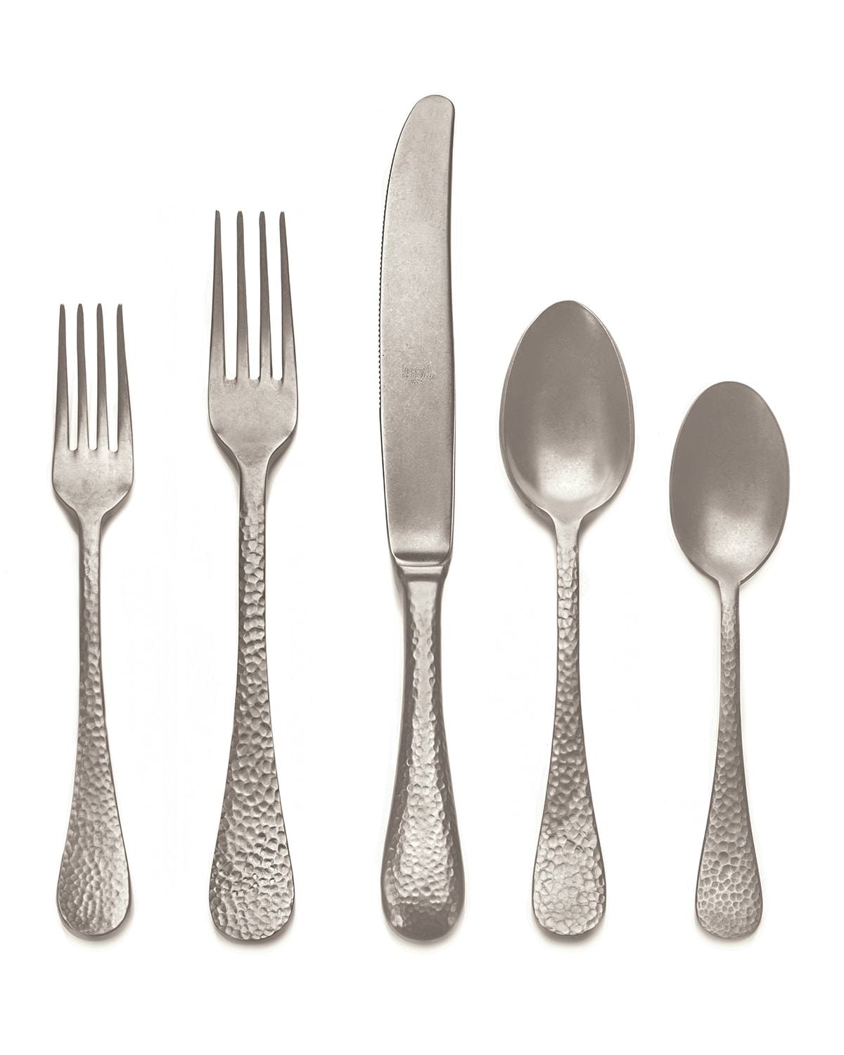 Mepra Epoque Pewter 5-piece Flatware Set In Champagne