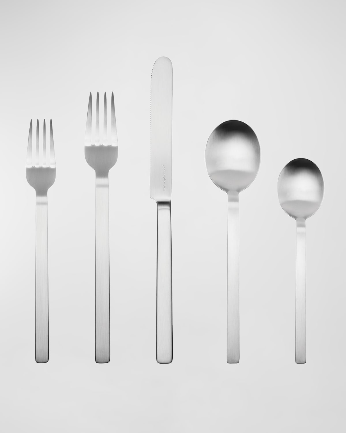 Mepra Stile Ice 5-piece Flatware Set In Silver-tone