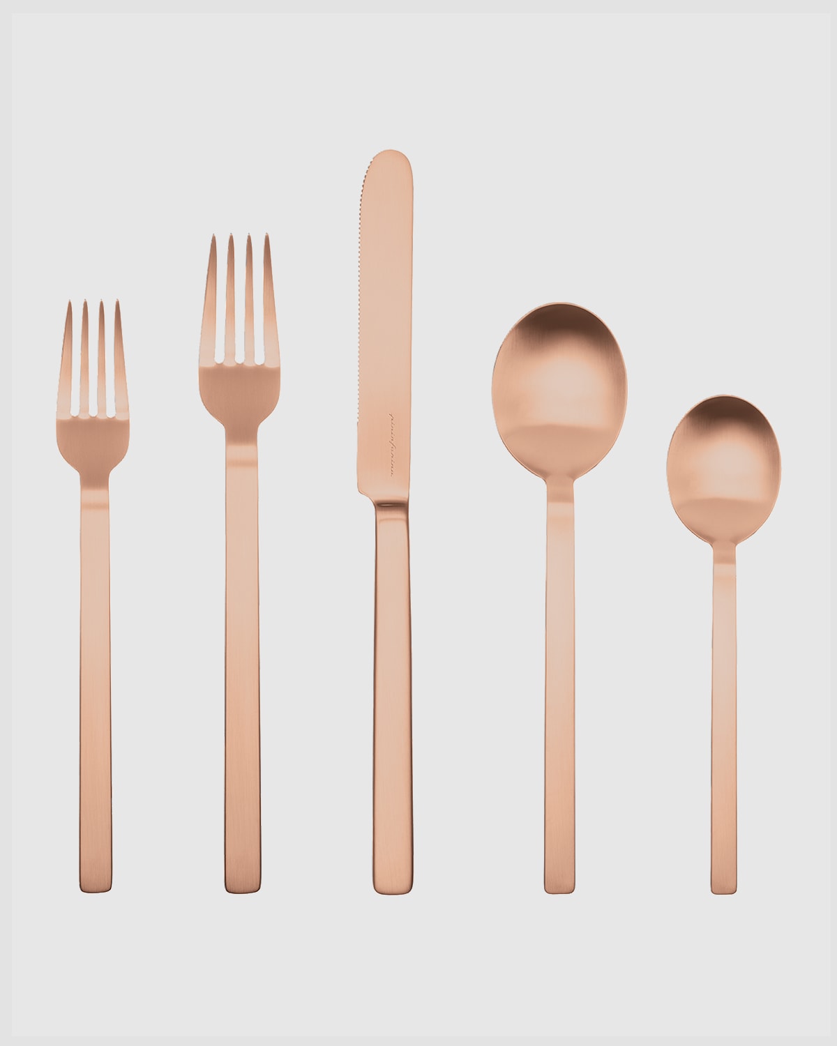 Mepra Stile Ice Bronze 5-piece Stainless Steel Place Setting Set In Bronze