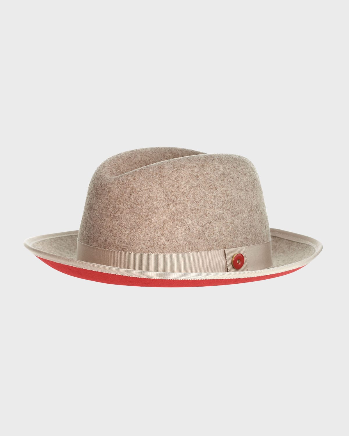 Keith James Men's King Fedora Hat In Mixed Beige