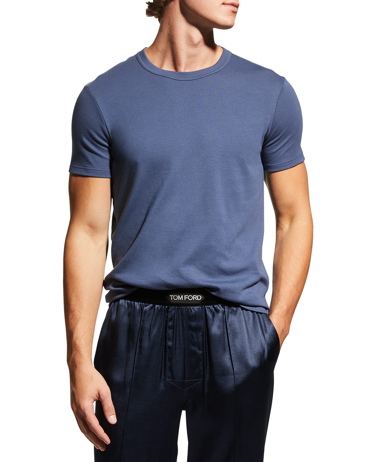 TOM FORD Men's Solid Stretch Jersey T-Shirt
