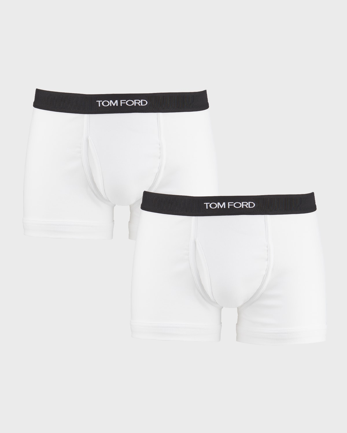 Tom Ford Cotton Boxer Briefs Two Pack Clothing In 100 White