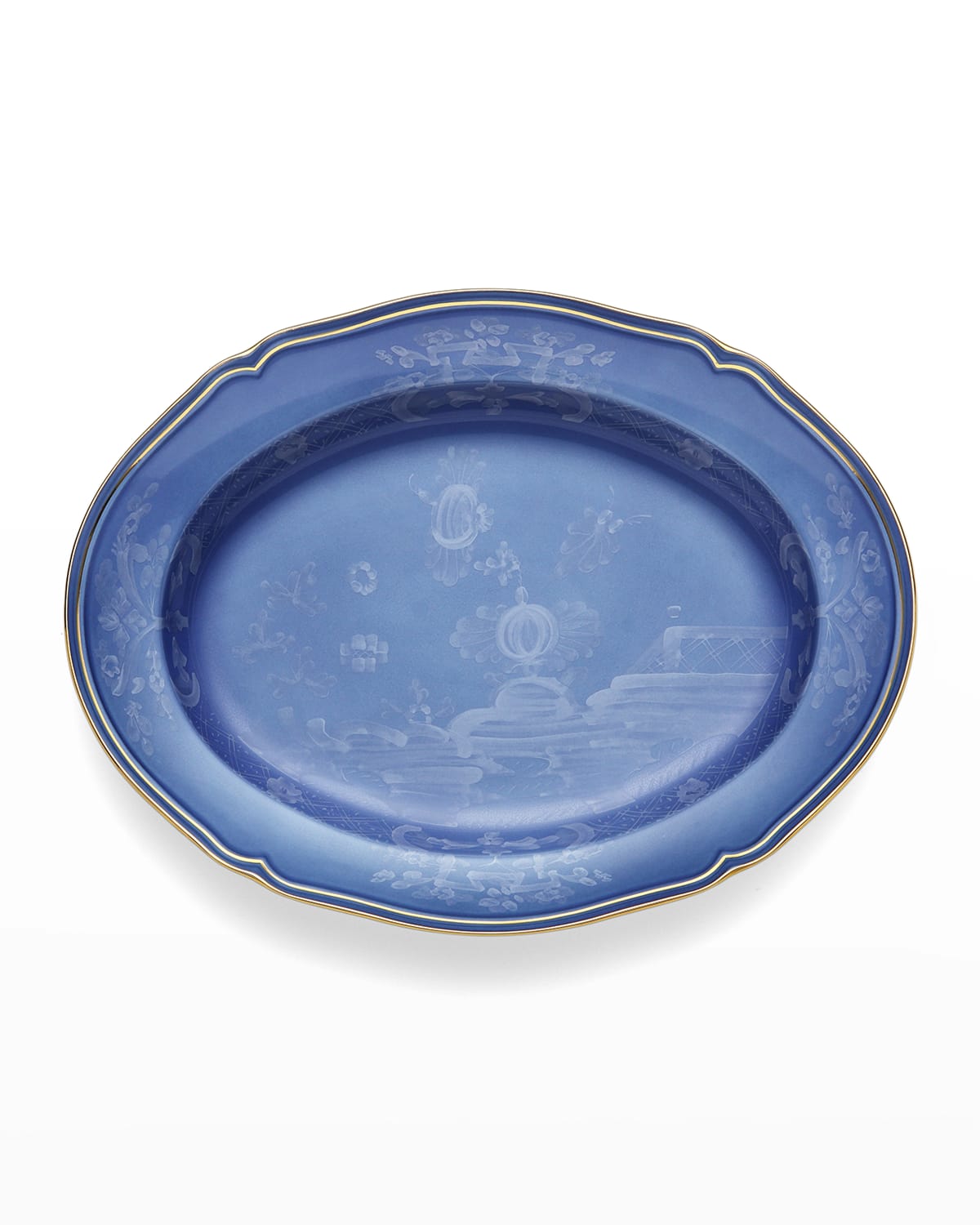 Shop Ginori 1735 Oriente Italiano Oval Platter, Pervinca