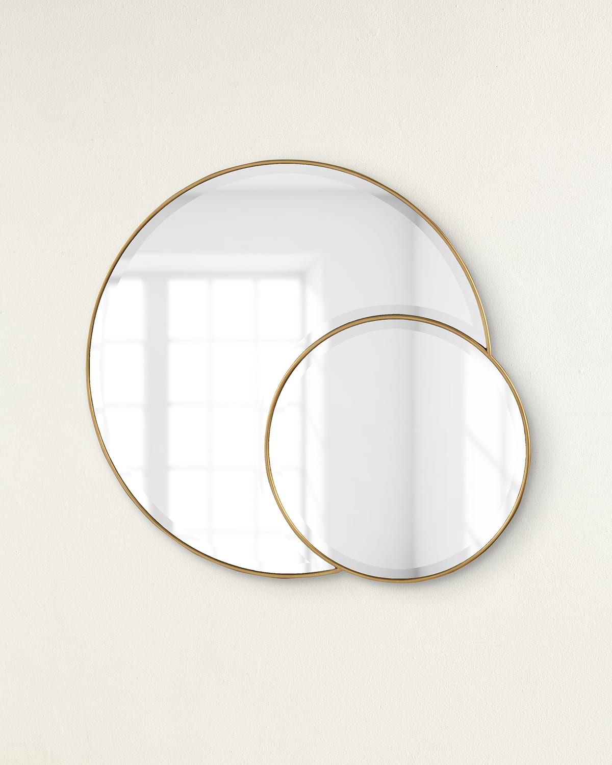 John-richard Collection Bilog Mirror In Gold