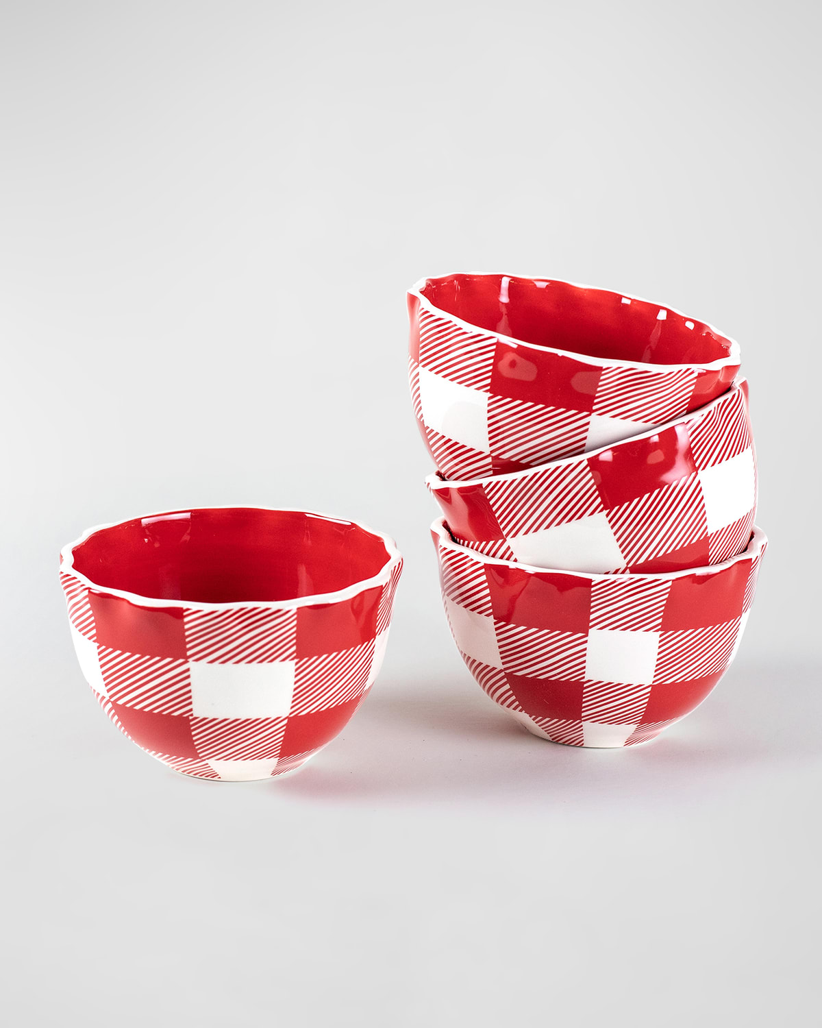 Buffalo Ruffle Small Bowls, Set of 4