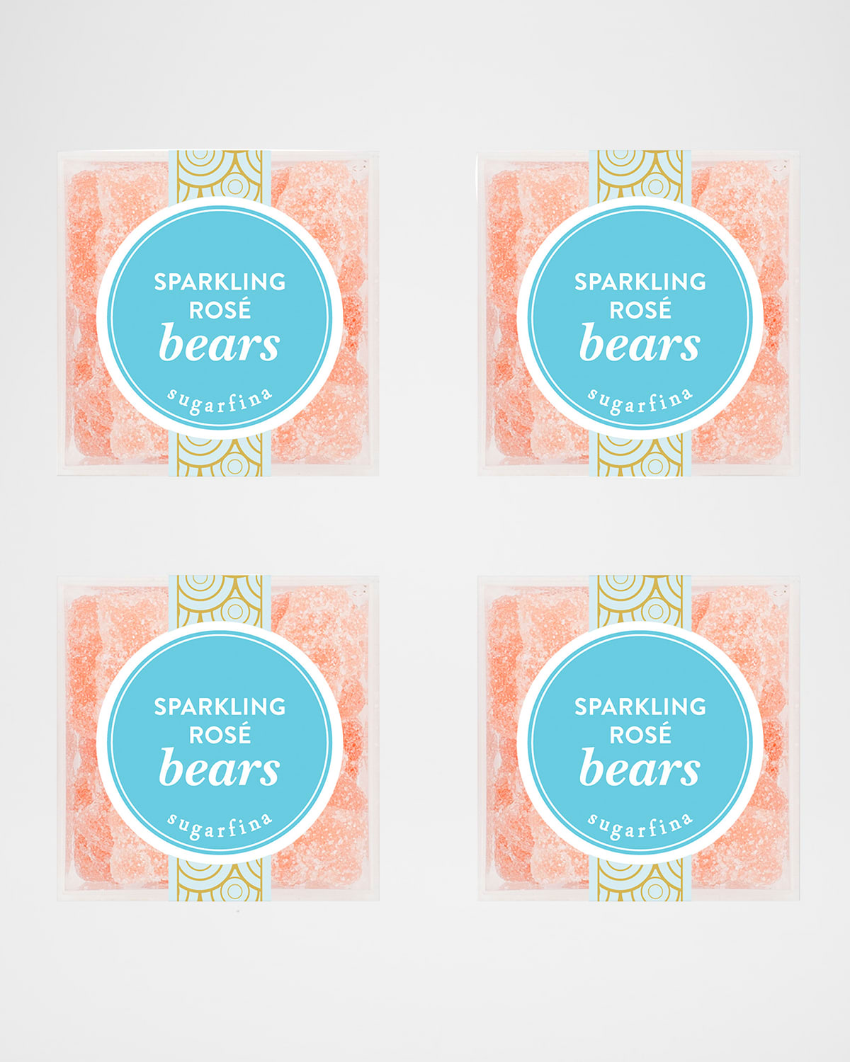 Sugarfina Sparkling Rose Bears, Small Cube 4-piece Kit