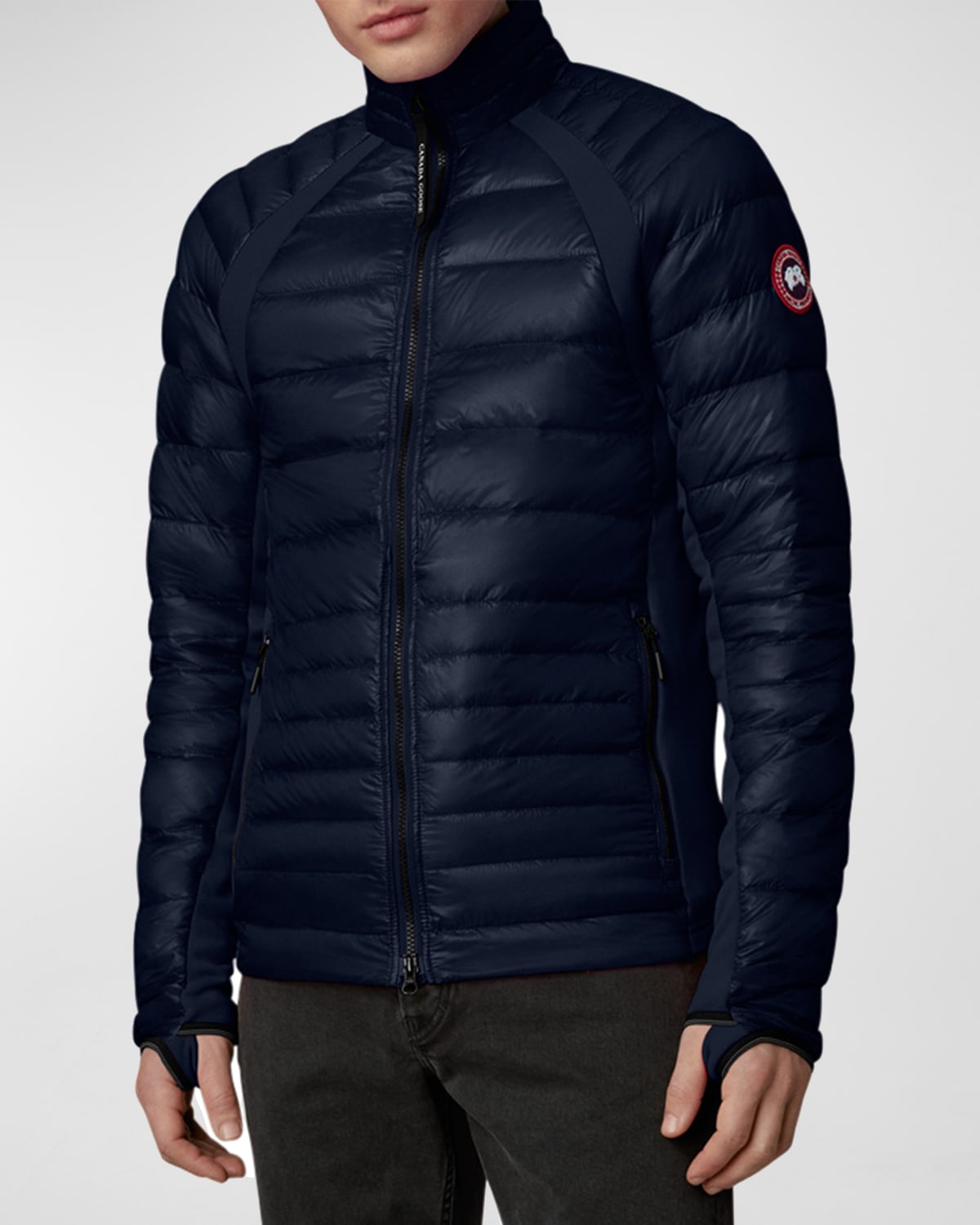 Shop Canada Goose Men's Hybridge Lite Quilted Jacket In Atlantic Navy