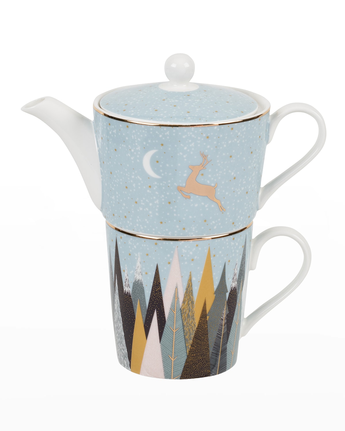 Shop Sara Miller Frosted Pines Tea For One
