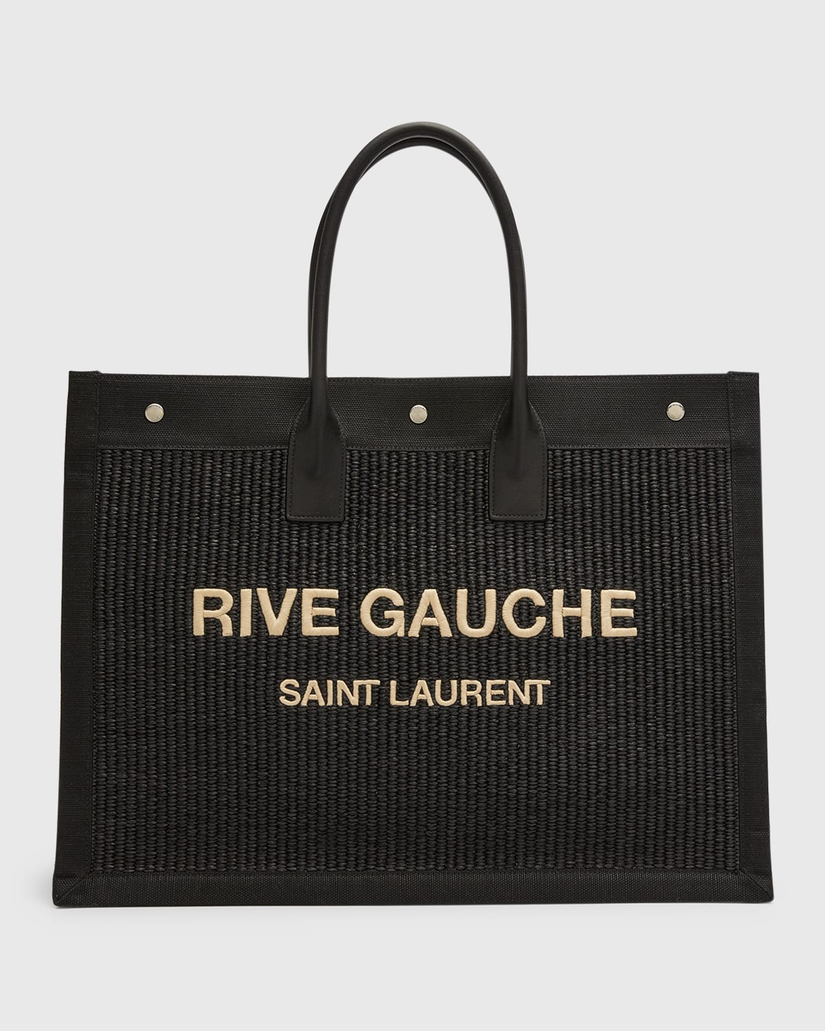Rive Gauche Tote Bag in Raffia
