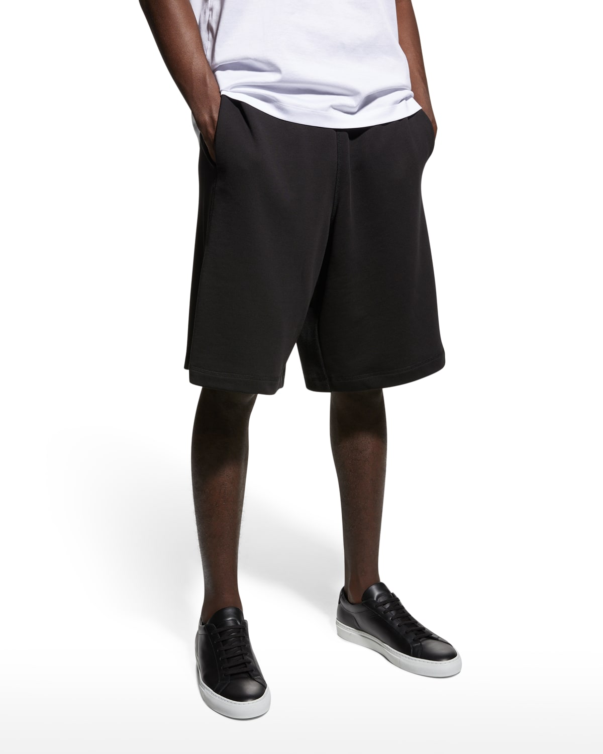 Moncler Men's Long Solid Sweat Shorts