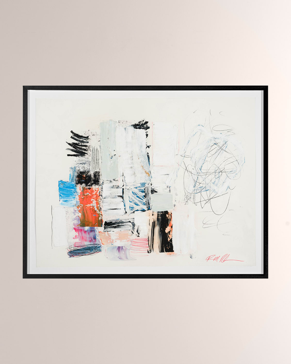 Shop Rfa Fine Art Scraspped And Scribbles Giclee Art In Multi