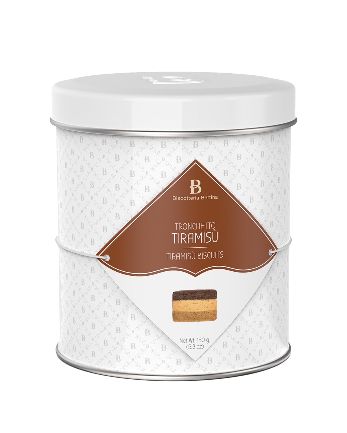 BISCOTTERIA BETTINA TRONCHETTO TIRAMISU 150G TIN 