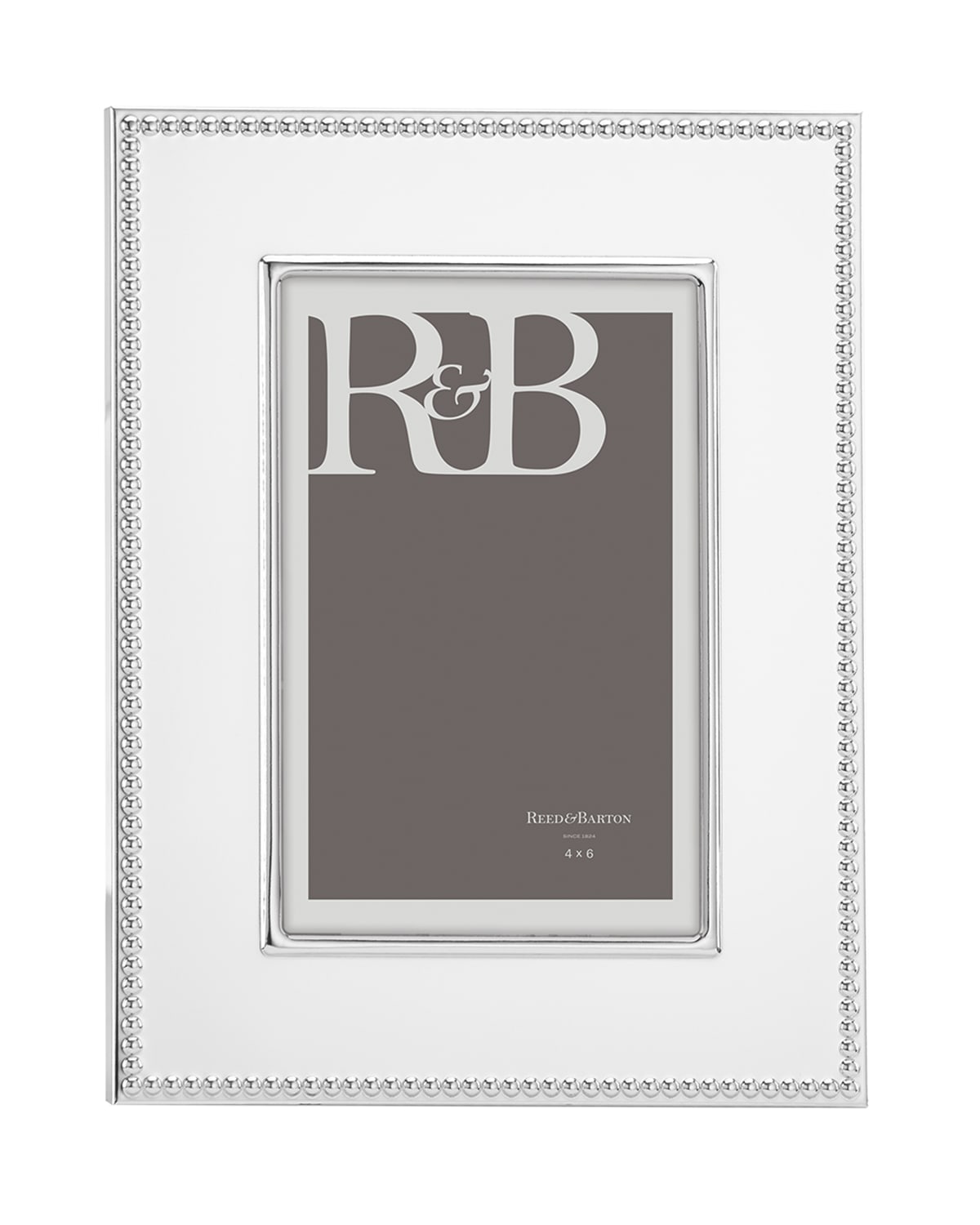 REED & BARTON LYNDON SILVERPLATE PHOTO FRAME, 4" X 6"