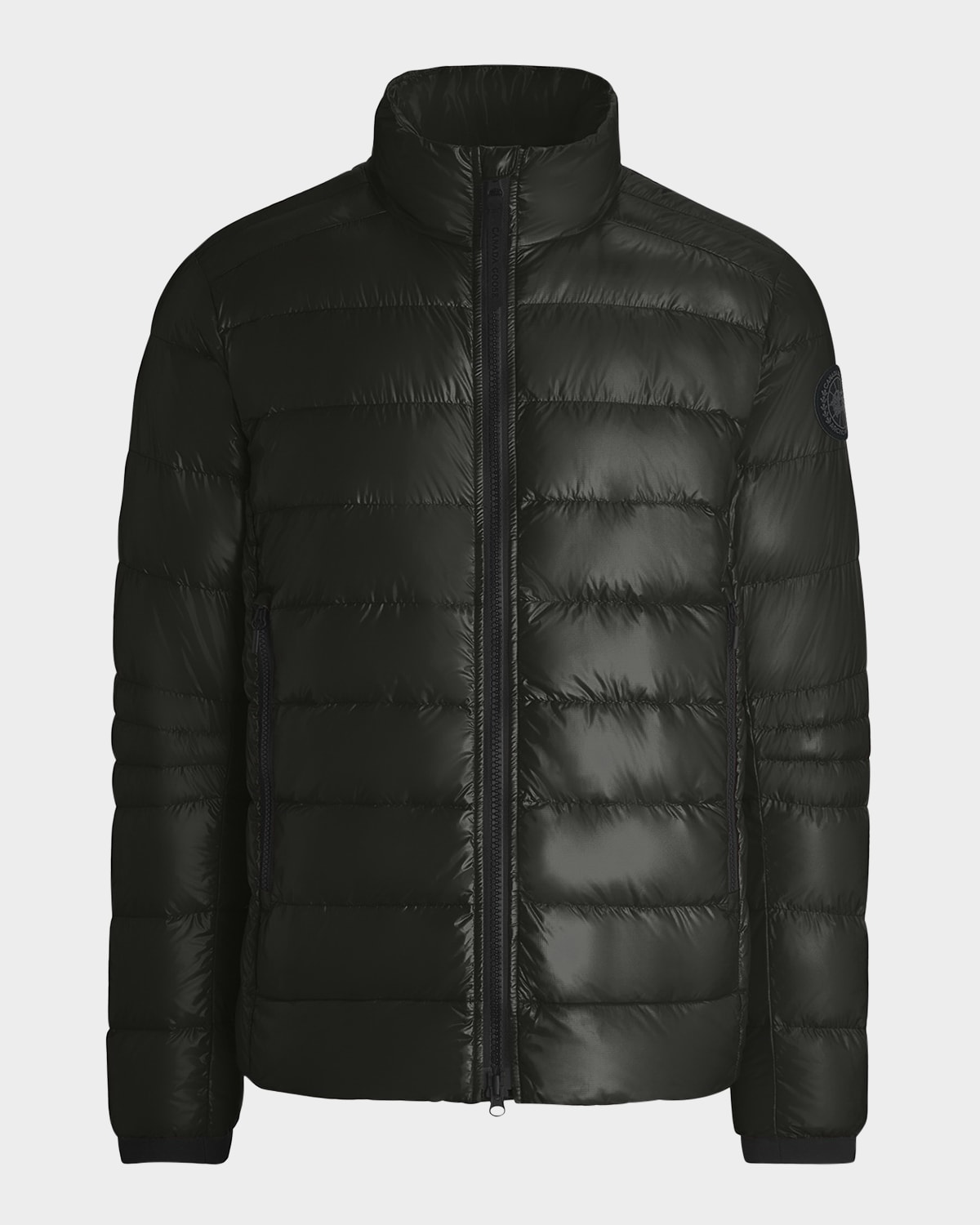 Shop Canada Goose Men's Crofton Quilted Nylon Jacket In Volcano