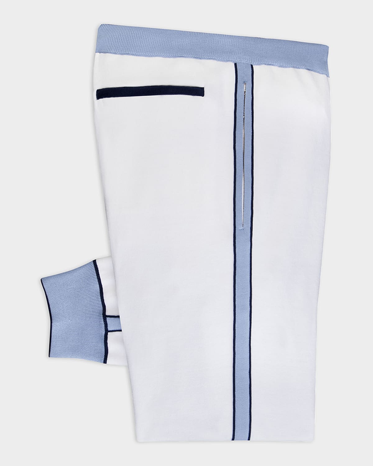 Stefano Ricci Men's Colorblock Jogging Suit Pants In White
