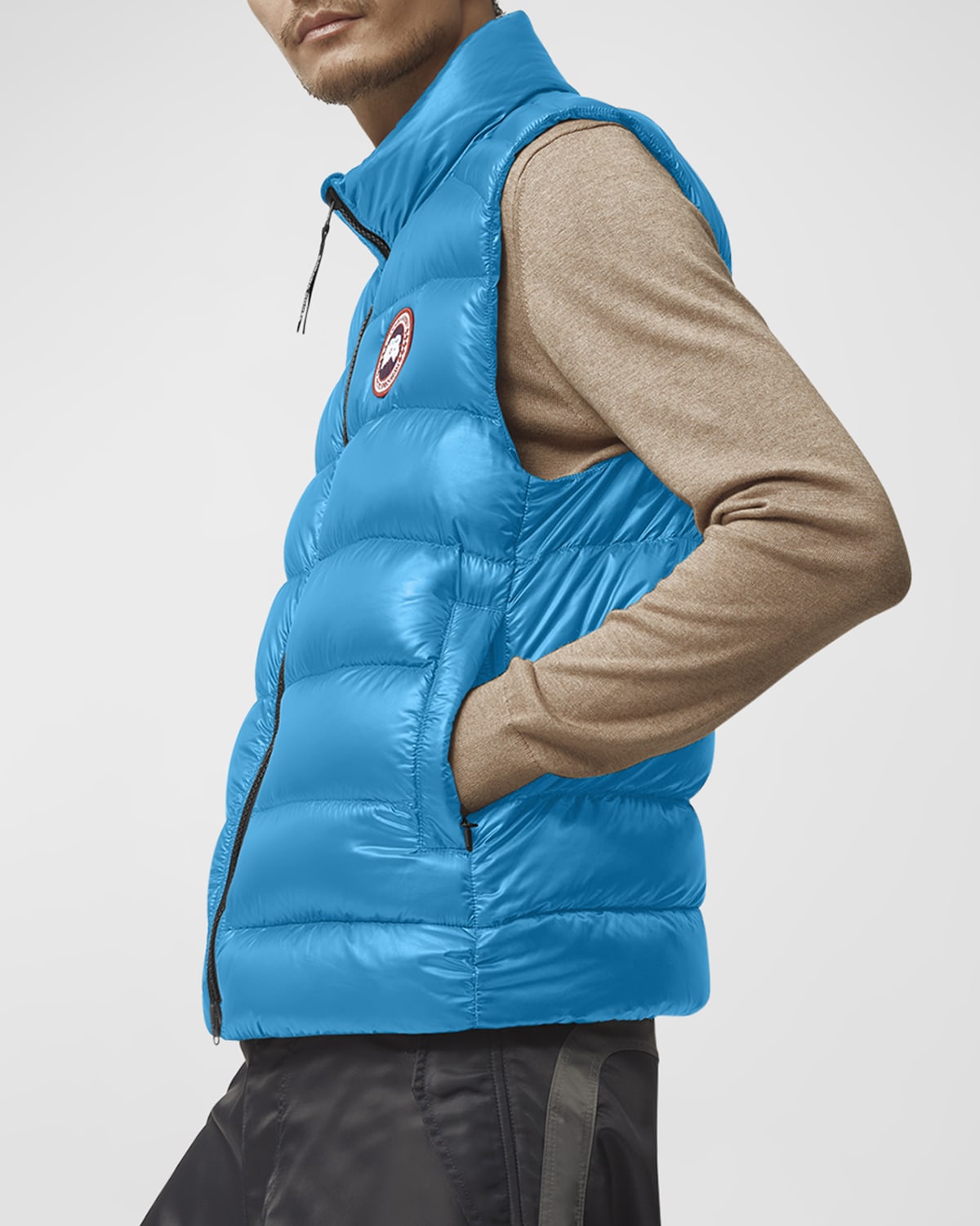 Canada Goose Men's Crofton Quilted Down Waistcoat In Glacier Blue
