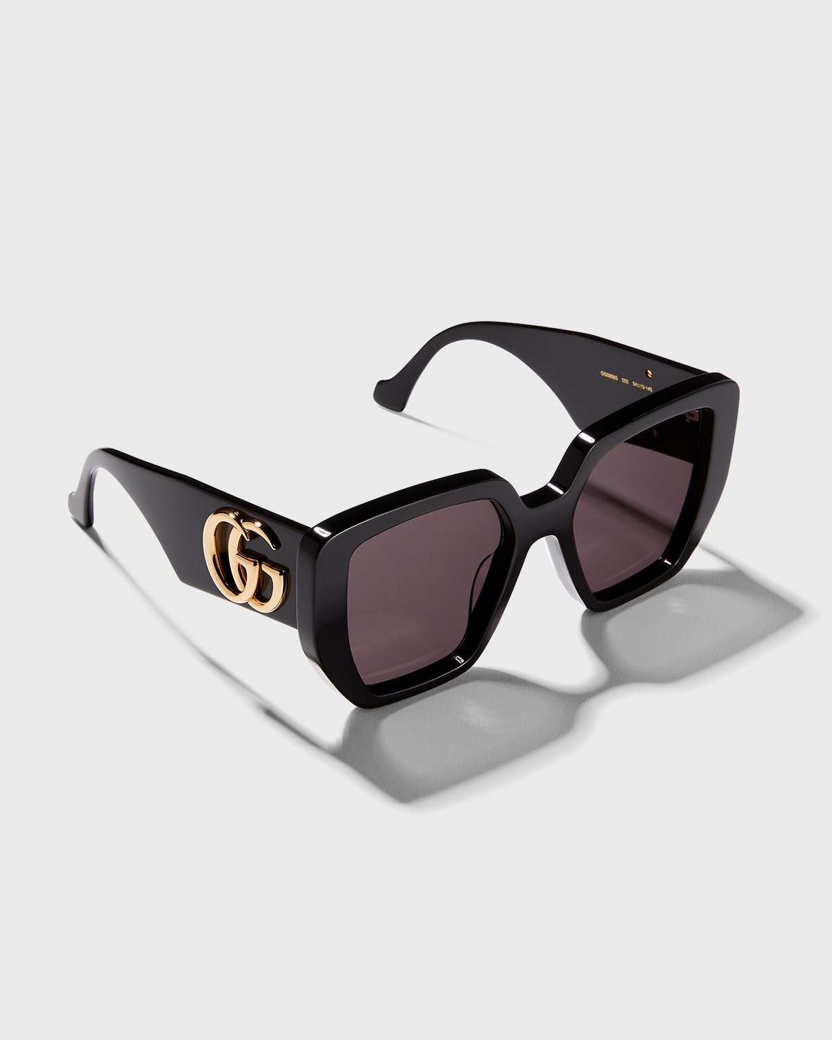 Shop Gucci Oversized Square Acetate Sunglasses In 003 Black