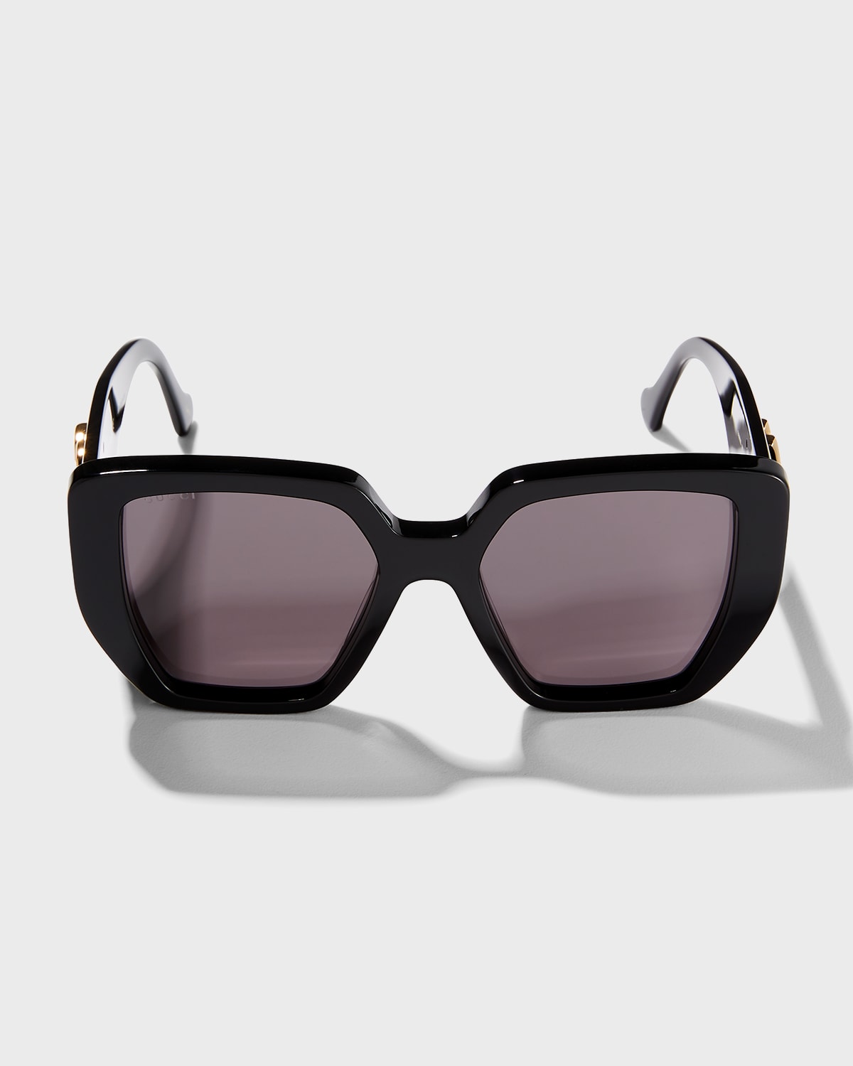 Gucci Generation 54mm Oversized Rectangular Sunglasses In 003 Black