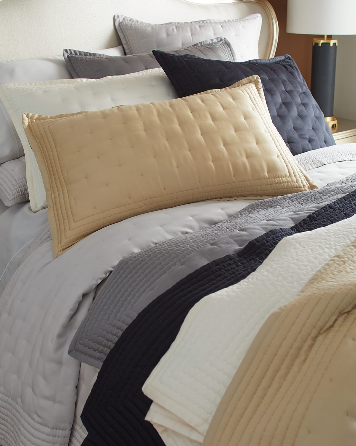 Donna Karan Home Essential Silk-blend Full/queen Quilt In Multi