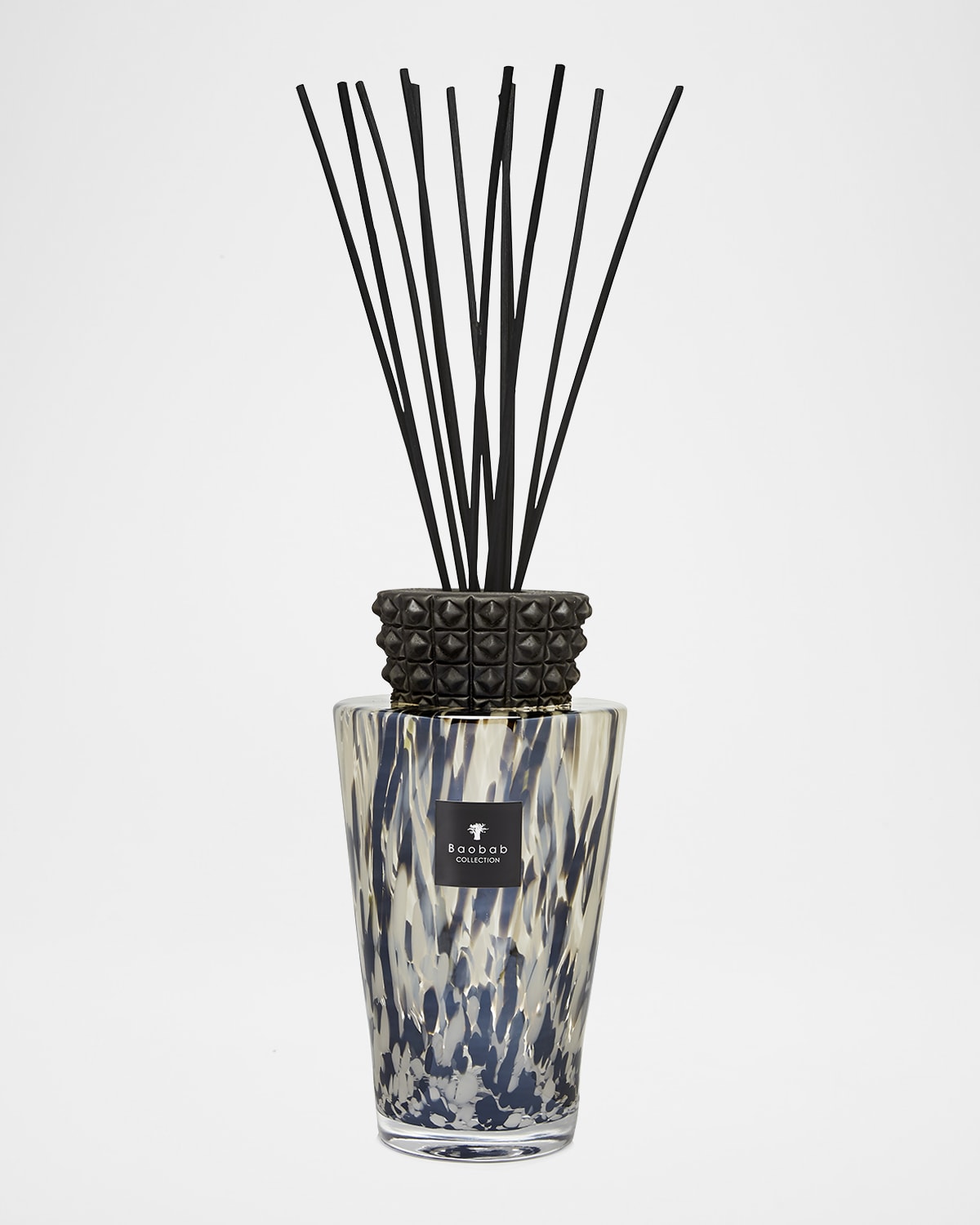 Baobab Collection Totem Black Pearls Diffuser In Black/wht
