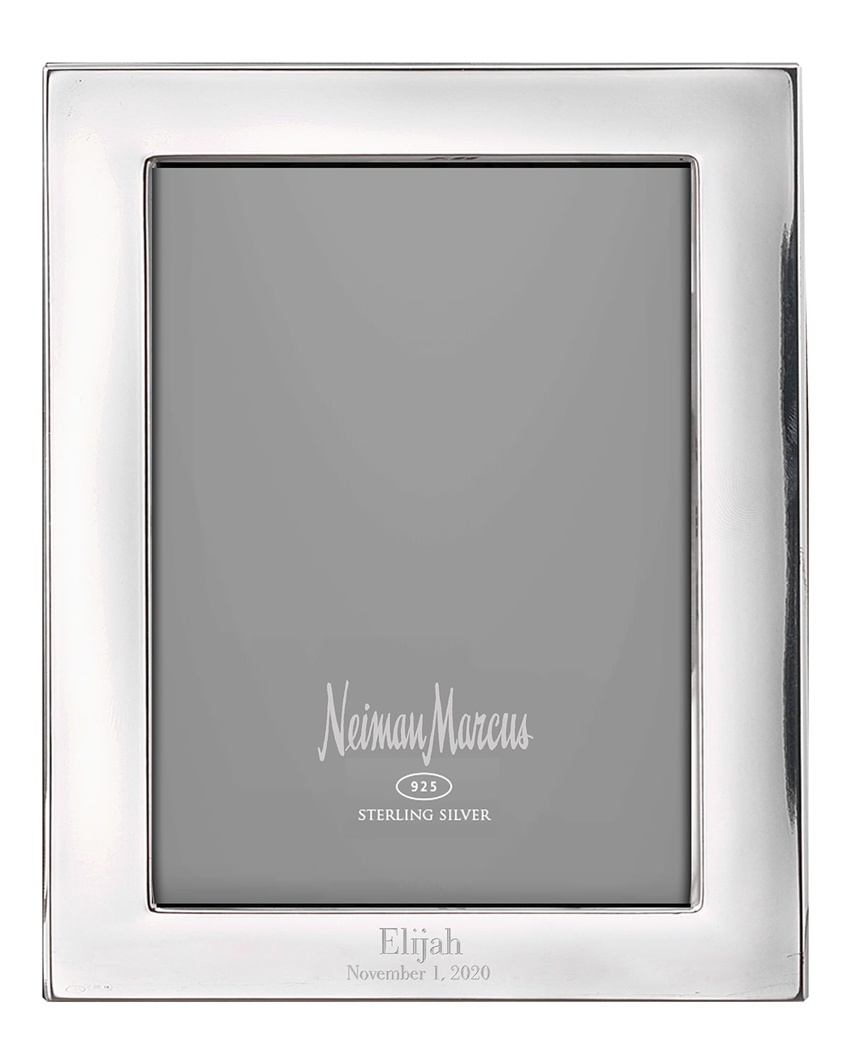 Cunill America Tiffany Plain Personalized Frame, 4" X 6" In Silver Block Font