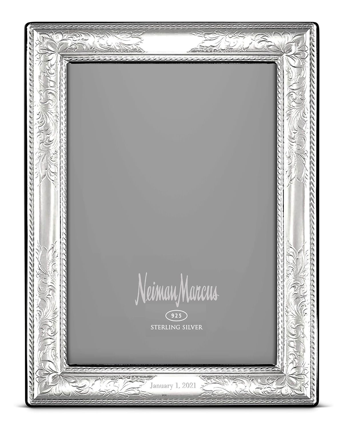 Cunill America Vintage Personalized Frame, 4" X 6" In Silver Block Font