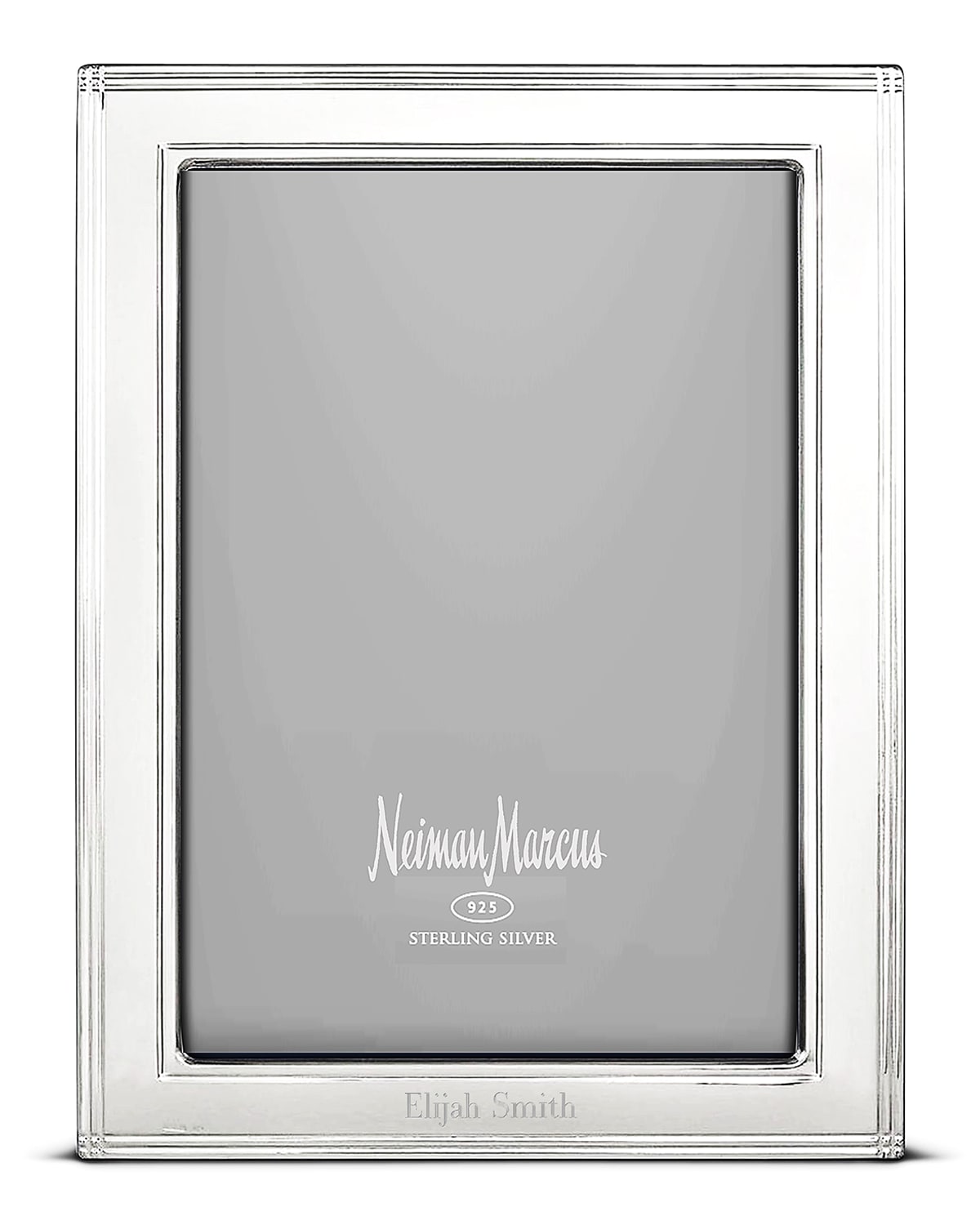 Cunill America Madison Personalized Frame, 4" X 6" In Silver Block Font