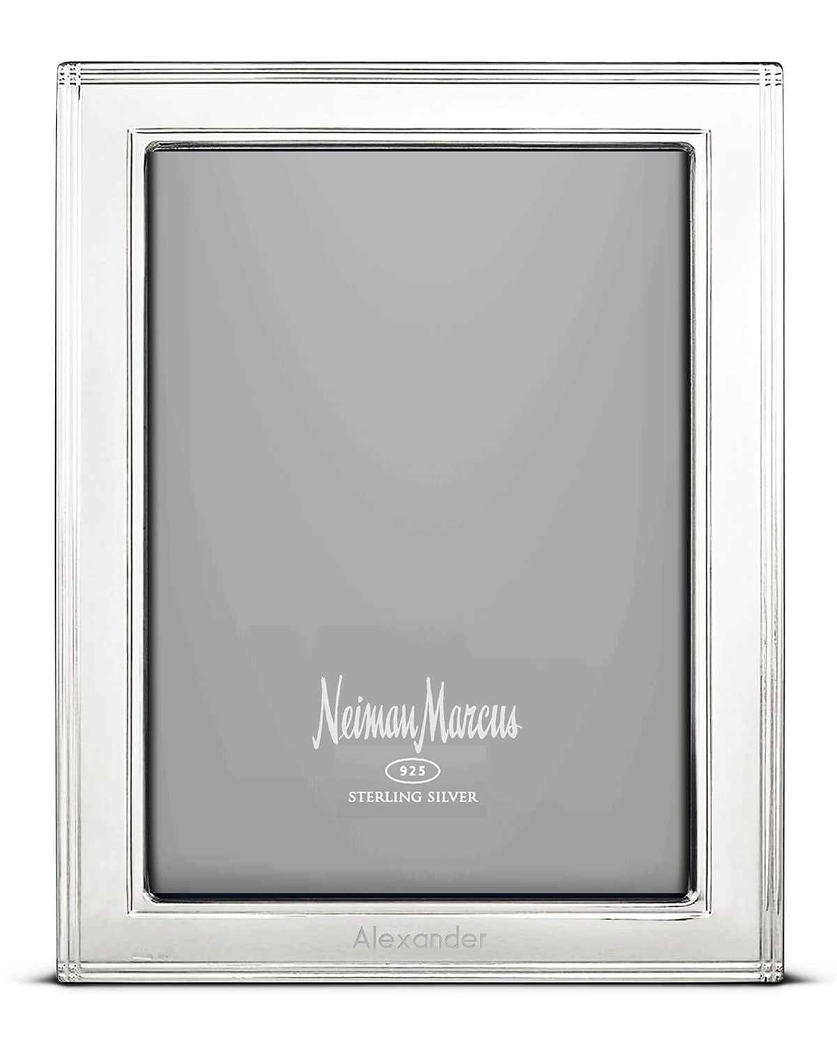 Cunill America Madison Personalized Frame, 4" X 6" In Silver Futura Fon