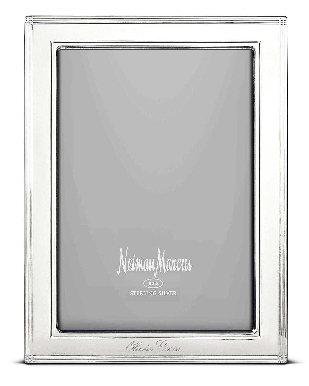 Cunill America Madison Personalized Frame, 5" X 7" In Silver Script Fon