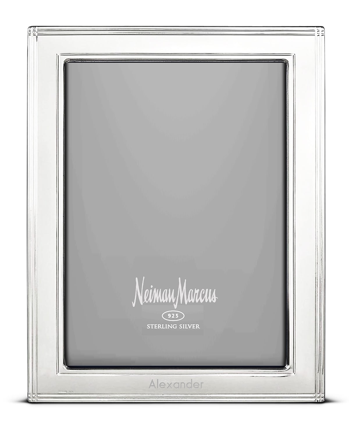 Cunill America Madison Personalized Frame, 5" X 7" In Silver Futura Fon