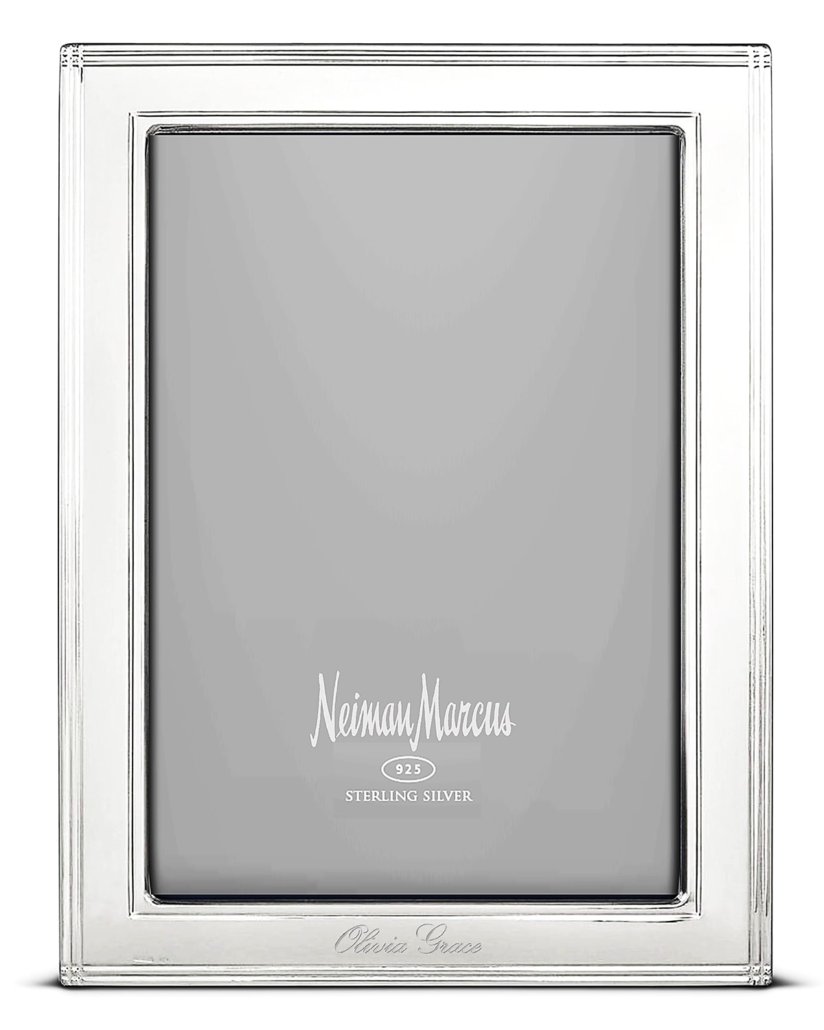 Cunill America Madison Personalized Frame, 8" X 10" In Silver Script Fon