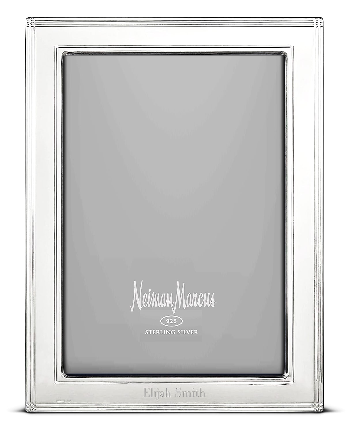 Cunill America Madison Personalized Frame, 8" X 10" In Silver Block Font