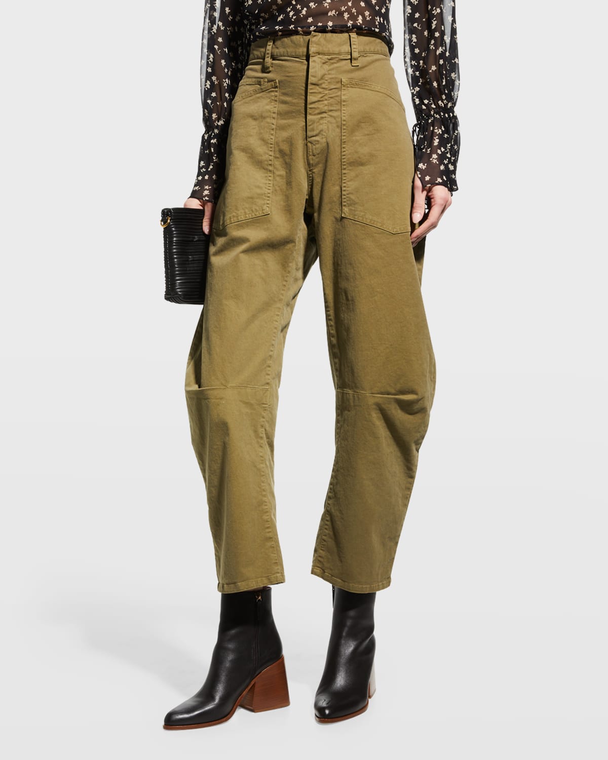 Buy NILI LOTAN Corette Cropped Wool-gabardine Straight-leg Pants - Camel At  50% Off