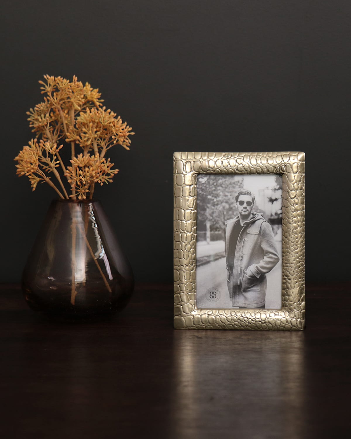 Beatriz Ball Giftables Sierra Croc Frame, 4" X 6" In Gold