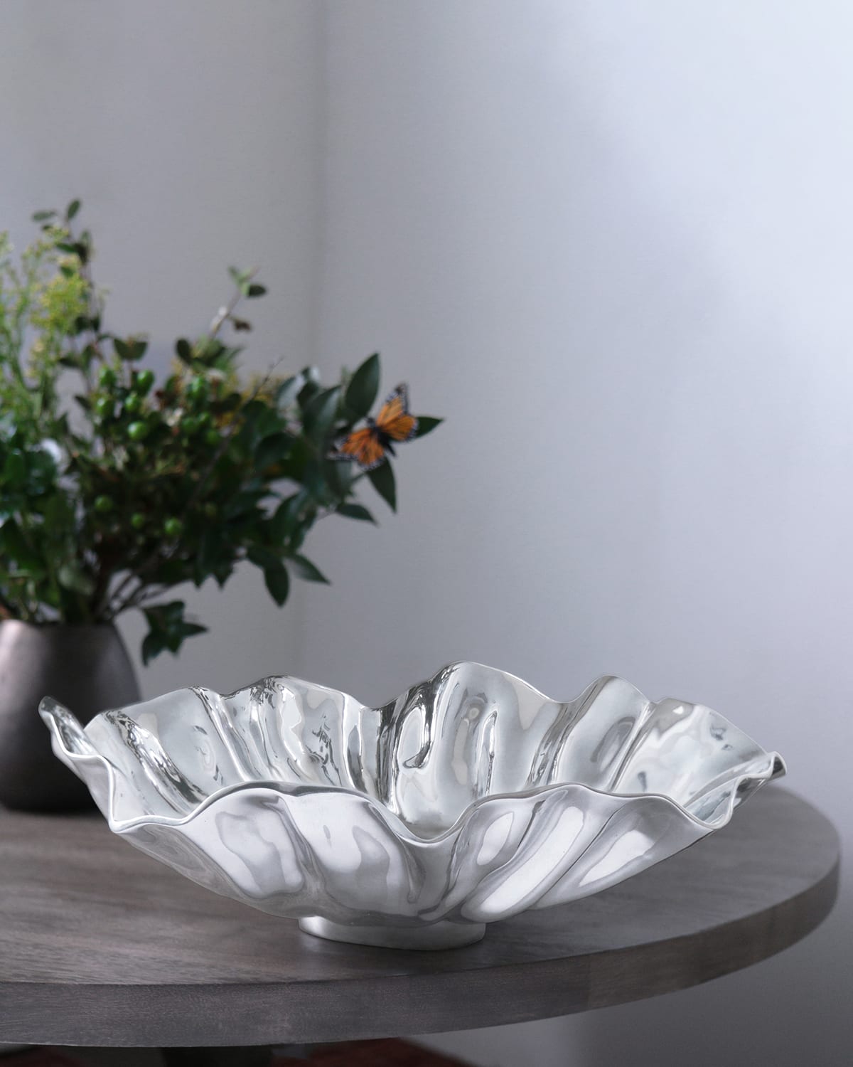 Shop Beatriz Ball Vento Bloom Large Bowl In Aluminum