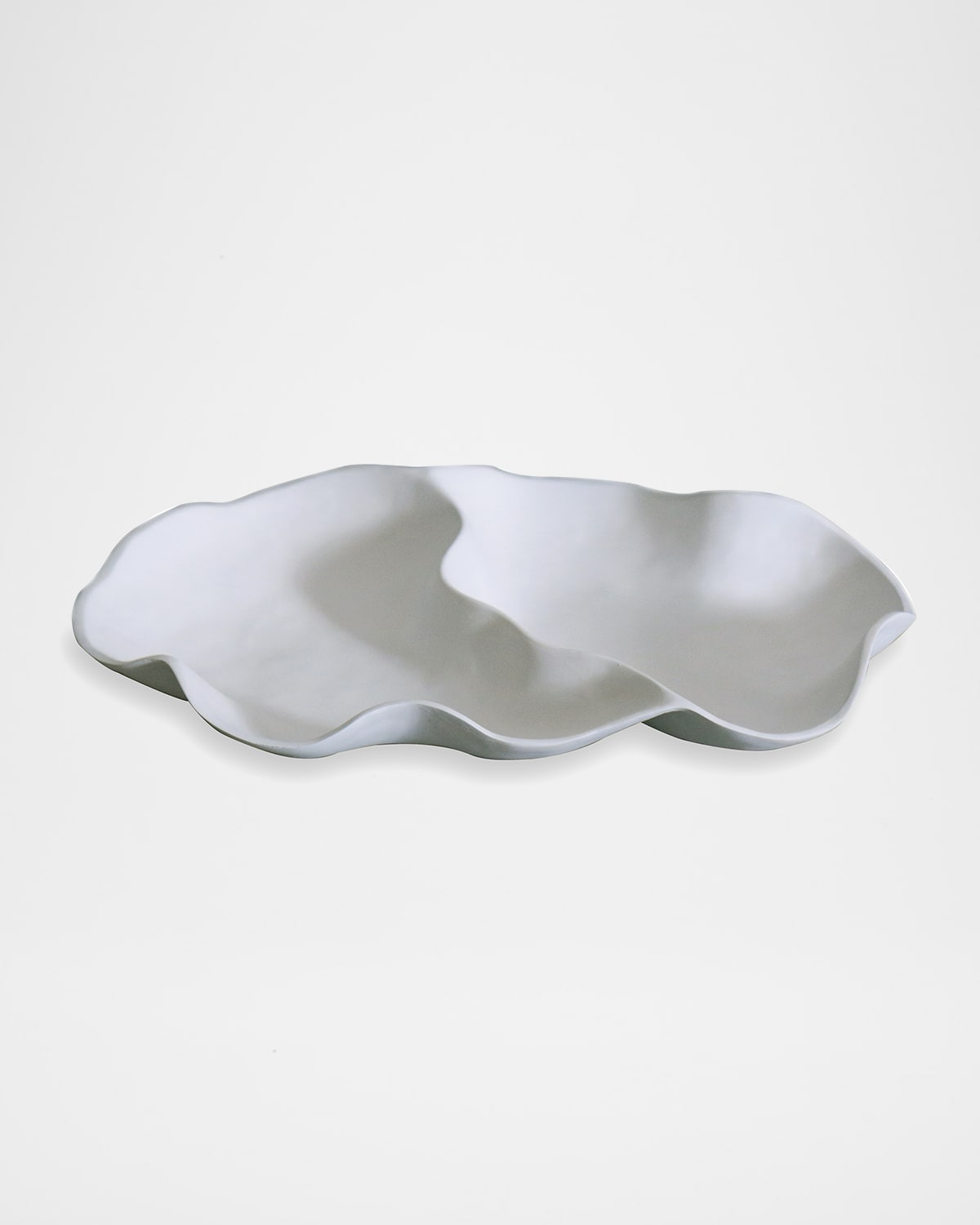 Beatriz Ball Vida Nube Large Double Dip Server In Aluminum