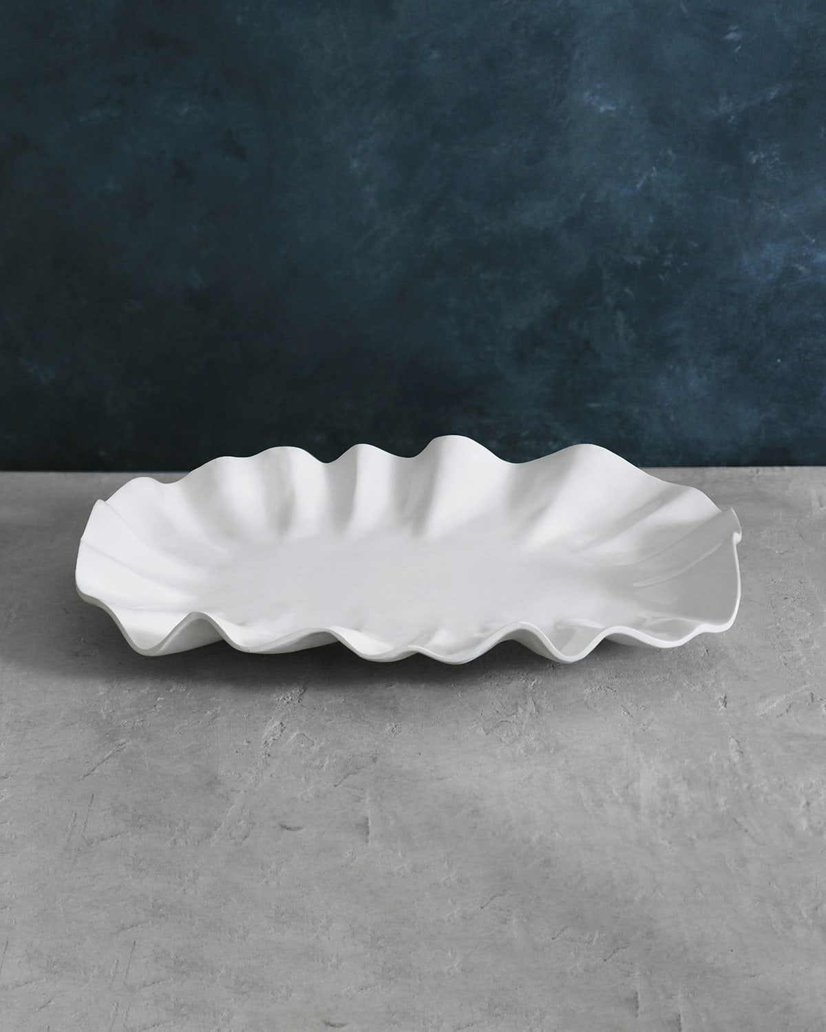 Shop Beatriz Ball Vida Bloom Large Oval Platter In White
