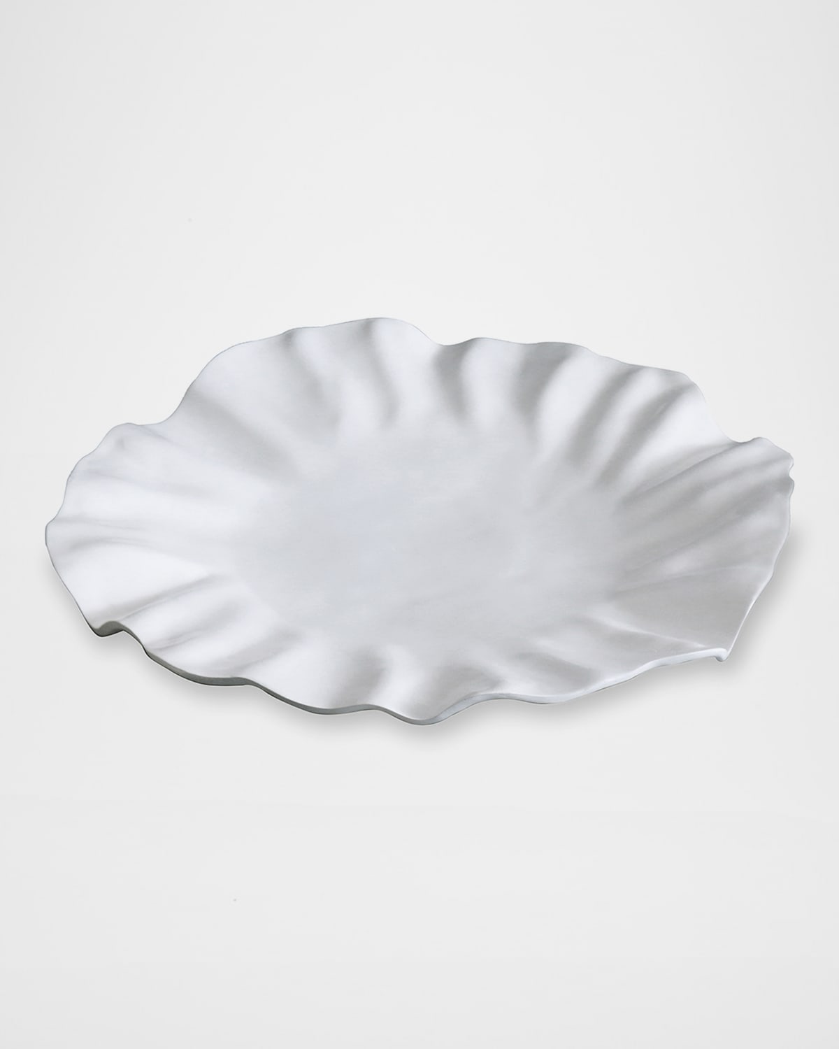 Beatriz Ball Vida Bloom Large Round Platter In White